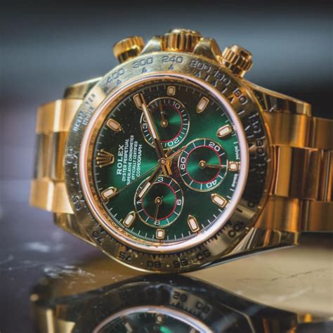 gold and green rolex watch|rolex green dial watch price.